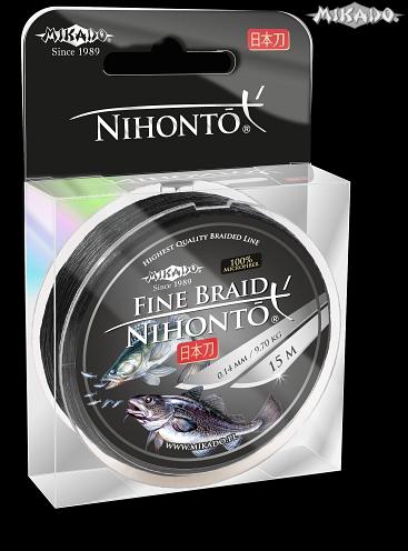 MIKADO Šnúra NIHONTO FINE BRAID - 0.30mm/15m (čierna) 