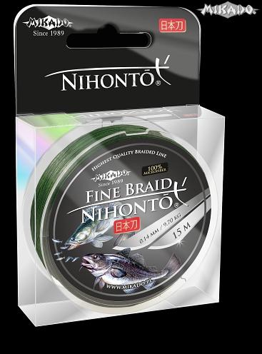 MIKADO Šnúra NIHONTO FINE BRAID - 0.30mm/15m (zelená) 