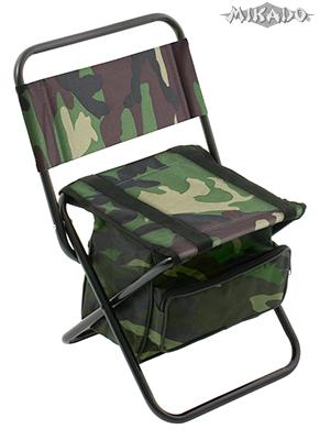 MIKADO Rybárska stolička s taškou camou (30x38x59cm)