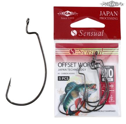 MIKADO Háčik SENSUAL OFFSET WORM II  3/0 (5ks)
