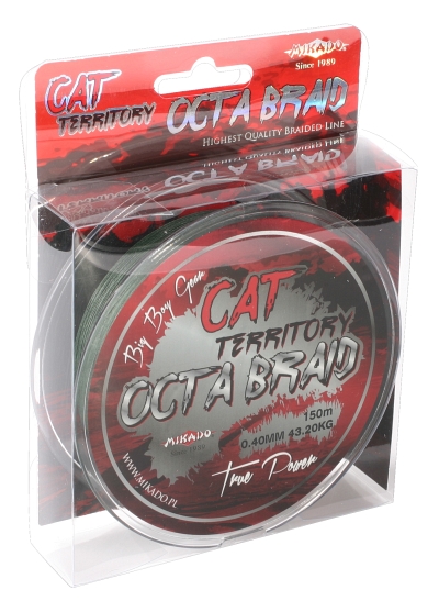 MIKADO Sumcová šnúra Cat Territory Octa Braid - 0.50mm/150m/53.30kg