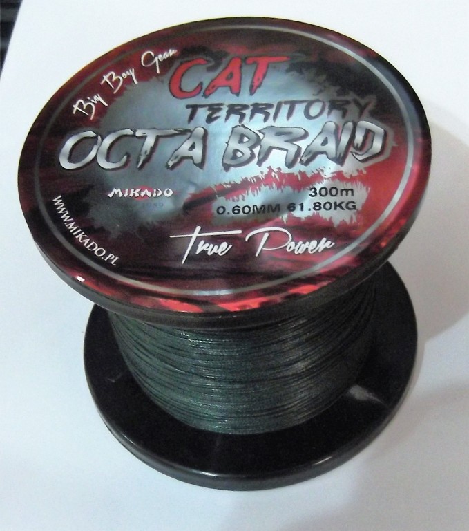 MIKADO Sumcová šnúra - CAT TERRITORY OCTA BRAID - 0.60mm/600m/61.80kg