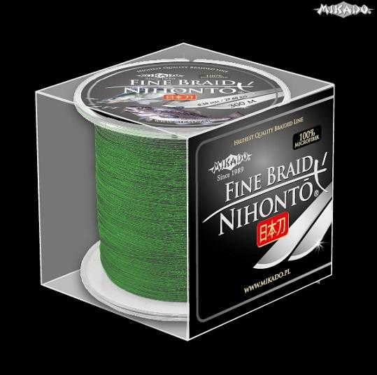 MIKADO Šnúra NIHONTO FINE BRAID - 0.14mm/300m (zelená)