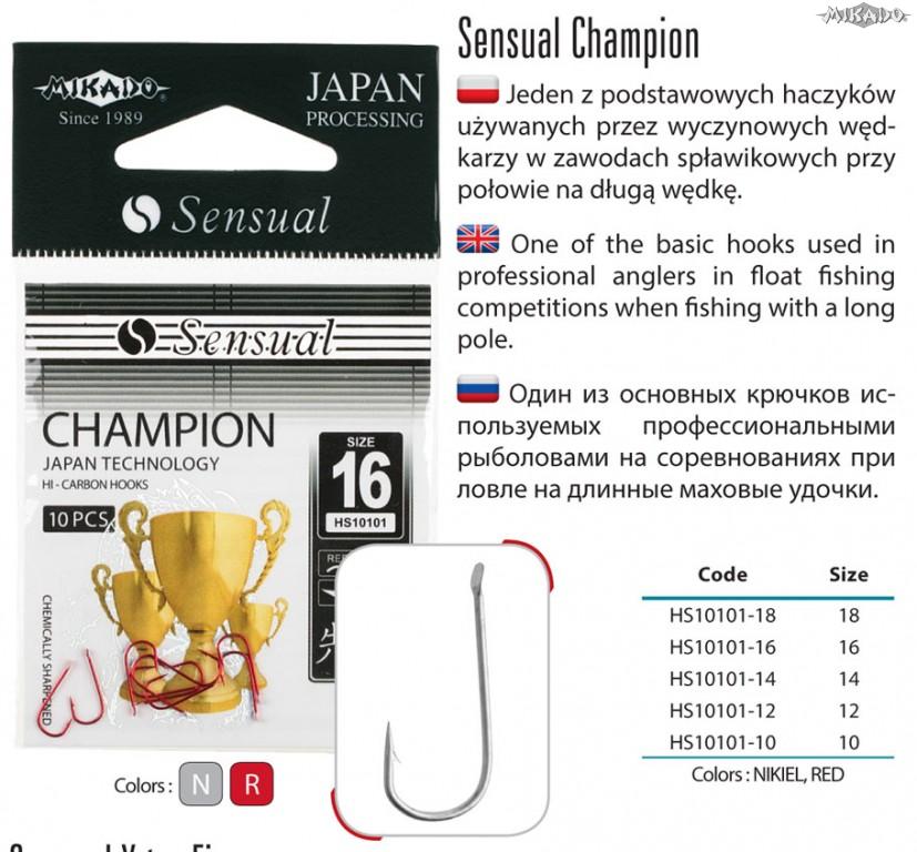 MIKADO Háčik SENSUAL - CHAMPION s lopatkou - veľ.18 (10ks)